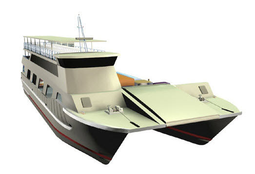 Catamaran car ferry CD551 Incat Crowther