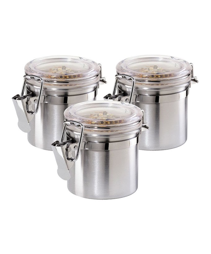 Brushed Stainless Steel Kitchen Canister Sets : Canister Sets for Kitchen Counter - Brushed Stainless ... : The new trend in stainless steel kitchen design says, 'go all in!' rather than 'try to hide your one stainless steel appliance.' to revisit this article, visit my profile, thenview saved stories.