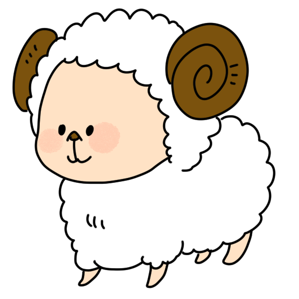 ヒツジのイラスト かわいいフリー素材が無料のイラストレイン