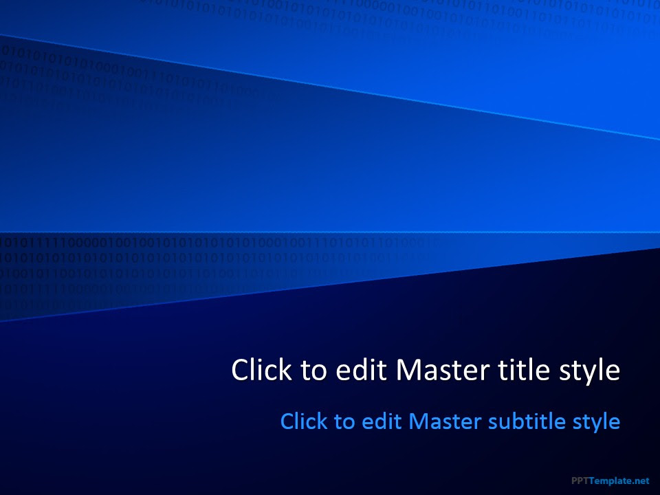 Free Dark Blue PPT Template Free Dark Blue PPT Template