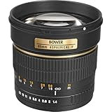 Bower SLY85N High-Speed Mid-Range 85mm f/1.4 Telephoto Lens for Nikon