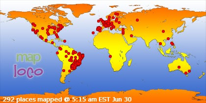 Locations of Site Visitors