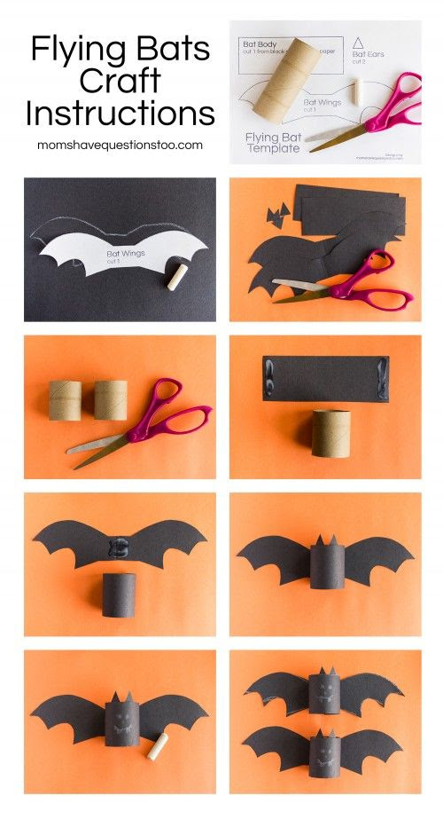 Bat craft for Halloween