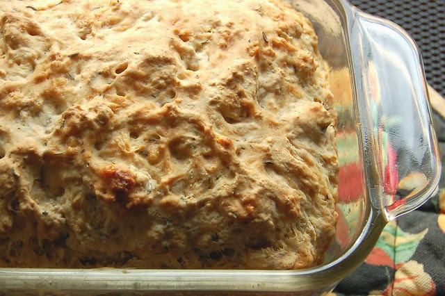 Cheddar Dill Beer Bread by Eve Fox, Garden of Eating blog, copyright 2010