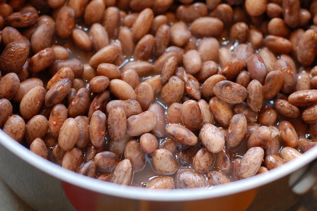 Quick cooking the pinto beans by Eve Fox, Garden of Eating blog