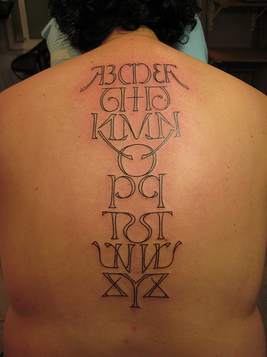 alphabet tattoo designs