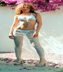 Mena Suvari bikini and cute shoes