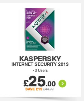 Kaspersky IS 2013 3 User - £25.00