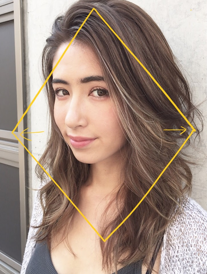 面長前髪ありロング 前髪で面長を解消するロングスタイル５パターン