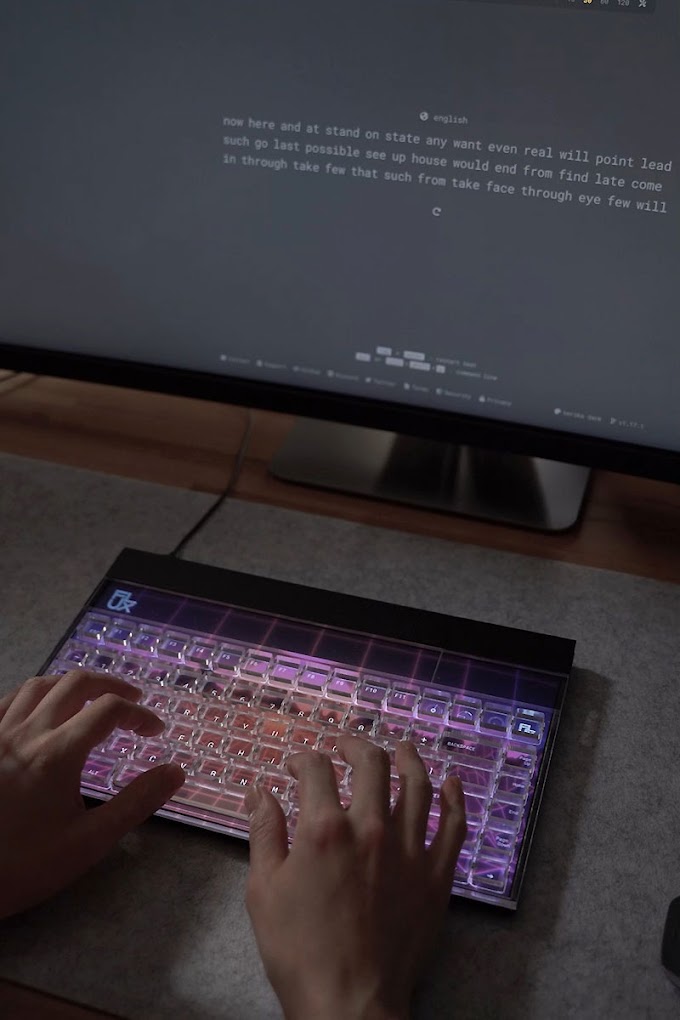 Flux Is A Transparent Keyboard With A Full IPS Display Underneath