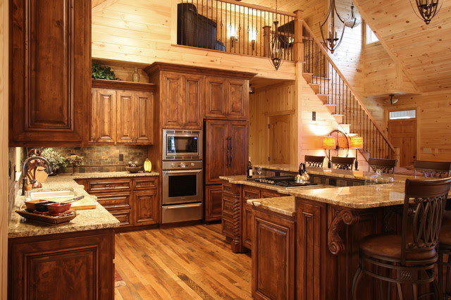 Rustic Cabin Style Rustic Kitchen charlotte by Rustic Cabin Style Rustic Kitchen charlotte by