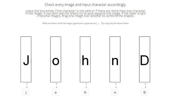 Identifying a font - step 2