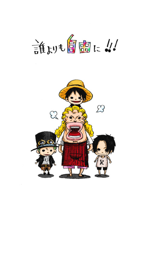 Paaand S Home ワンピースの落書き待ち受け