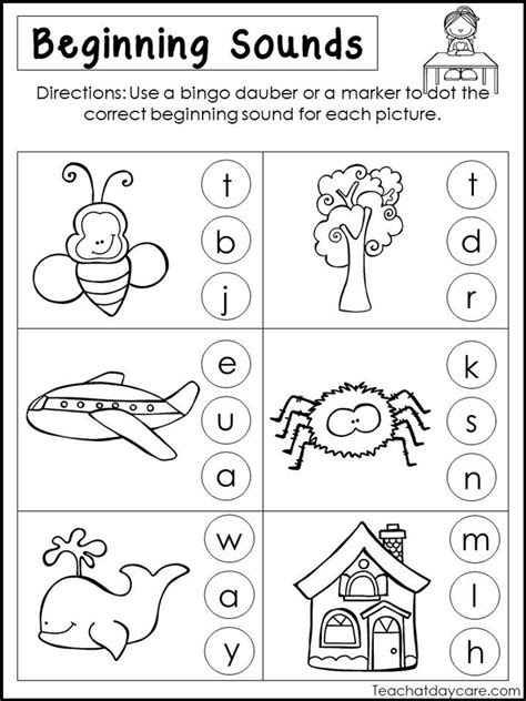  free printable worksheets for pre k and kindergarten with learning