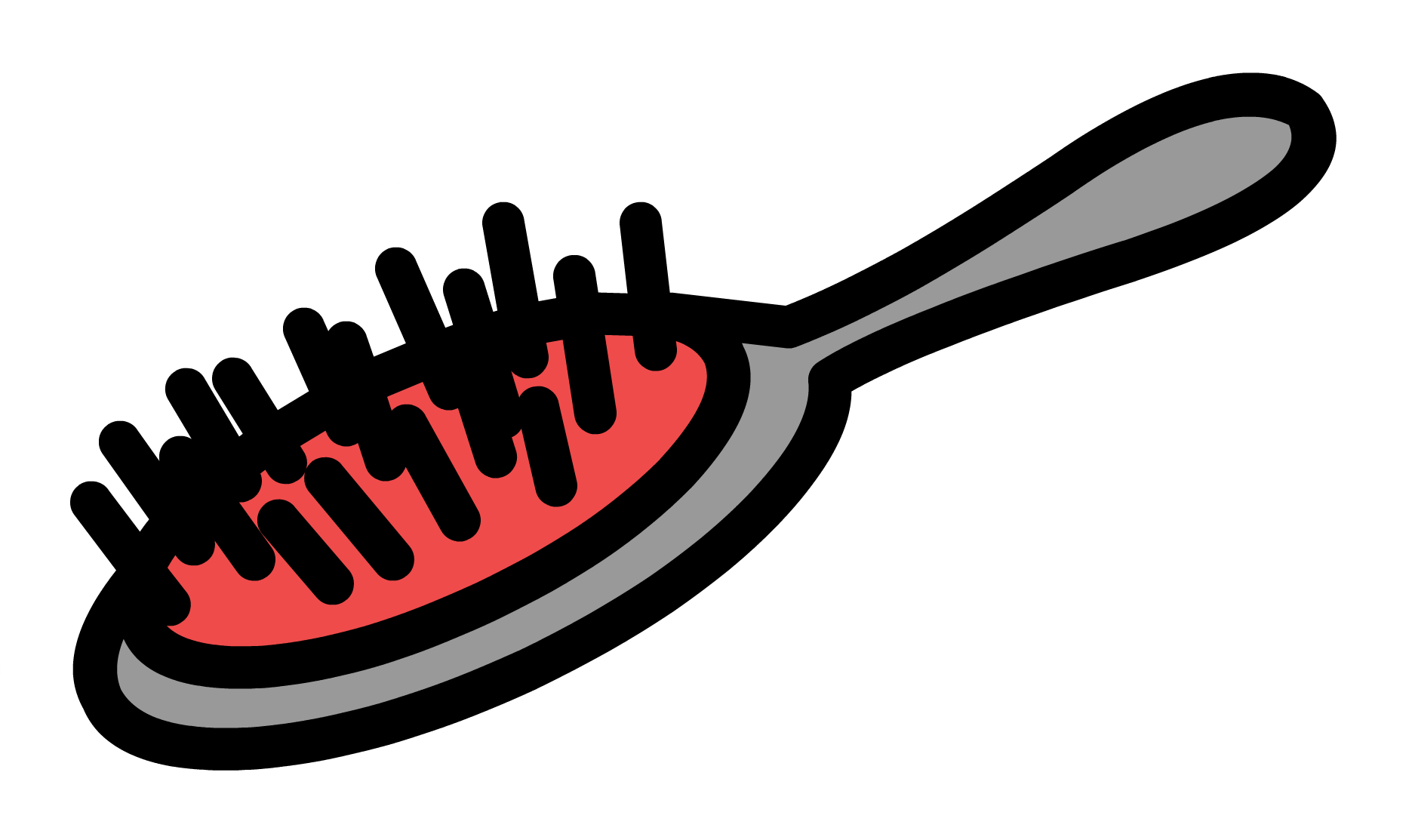 brush hair clipart