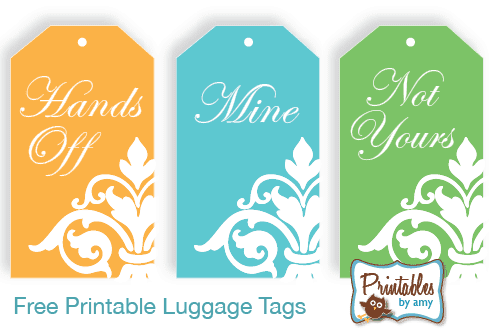 Free Printable Luggage Tags by LivingLocurto.com