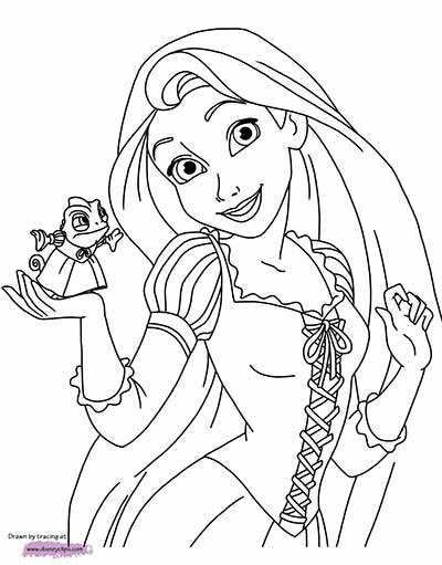 UPDATED] 170 FREE Tangled Coloring Pages - Rapunzel Coloring ...