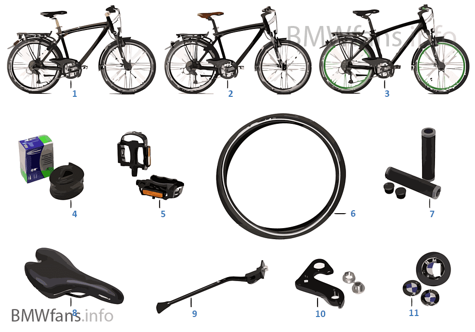 BMW Replacement parts — Touring Bike II | BMW Accessories Catalog