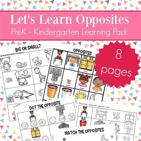  opposites free printable worksheets worksheetfun free preschool