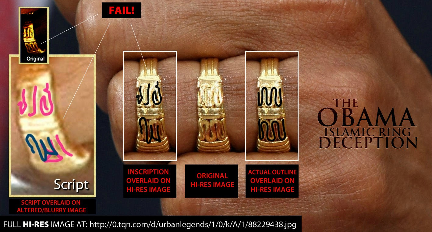 Obama wedding ring islam