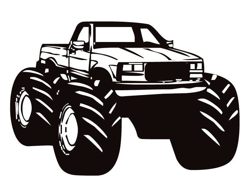 Free Free 86 Outline Monster Truck Svg SVG PNG EPS DXF File