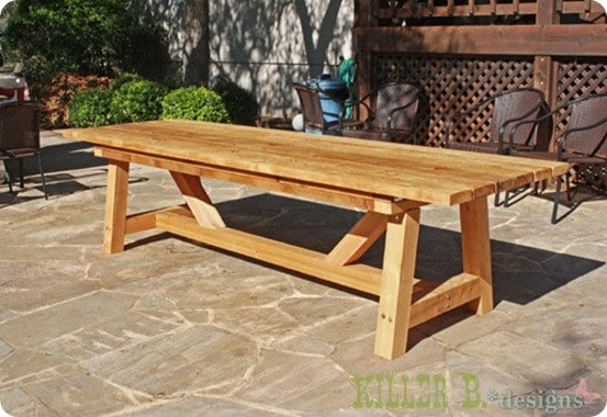 Outdoor Wood Dining Table