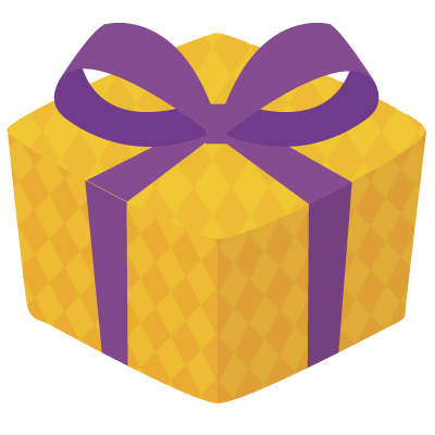 ハロウィン風ギフトプレゼントボックスのイラスト素材 Png Design Vector