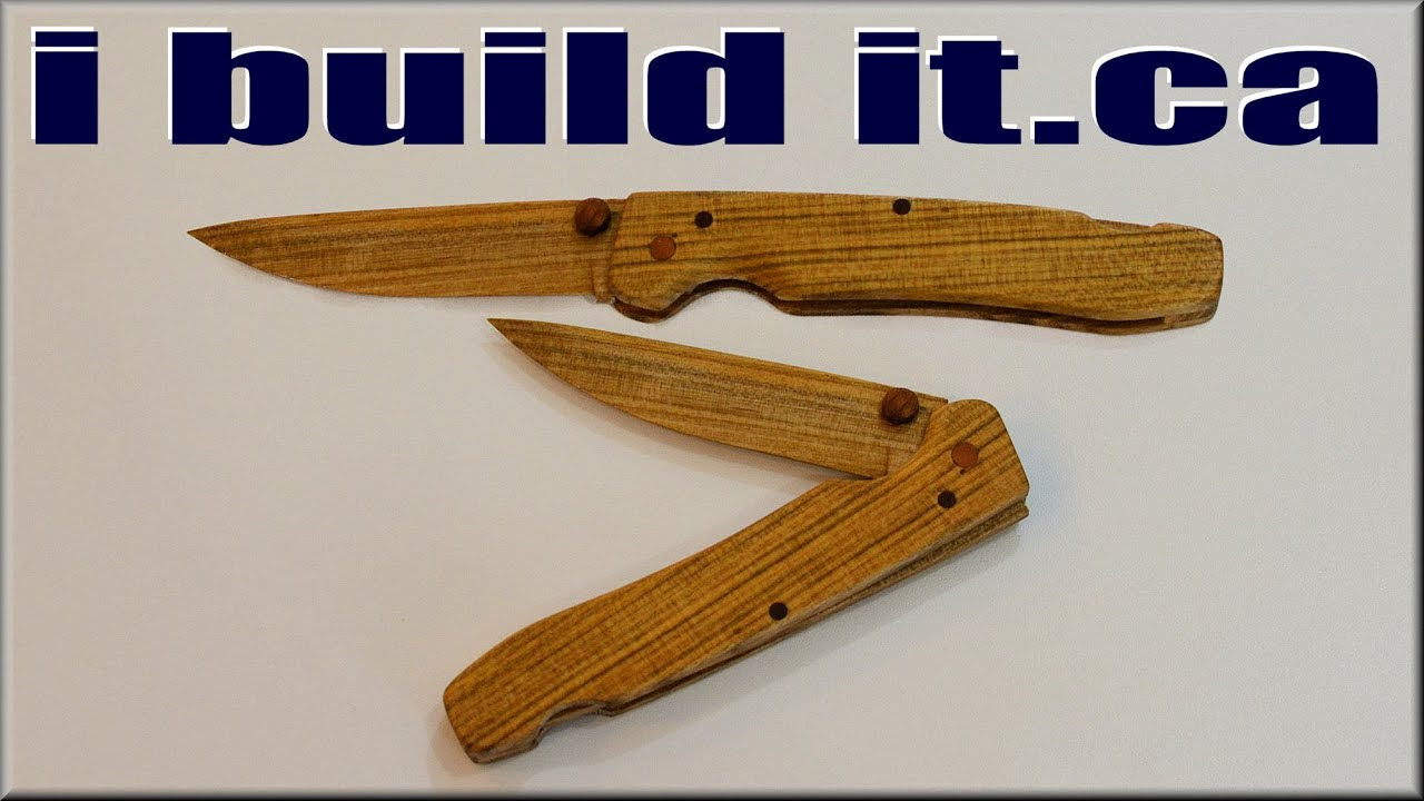 Wooden Pocket Knife - YouTube