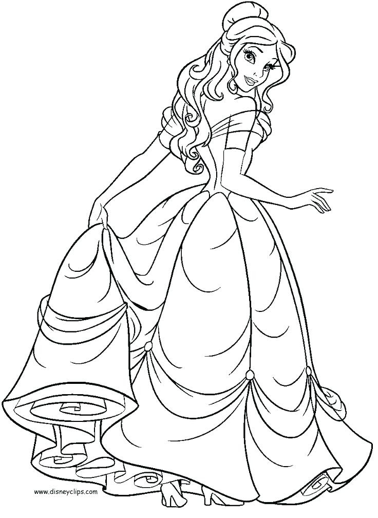 Download Disney Princess Coloring Pages Belle at GetColorings.com ...