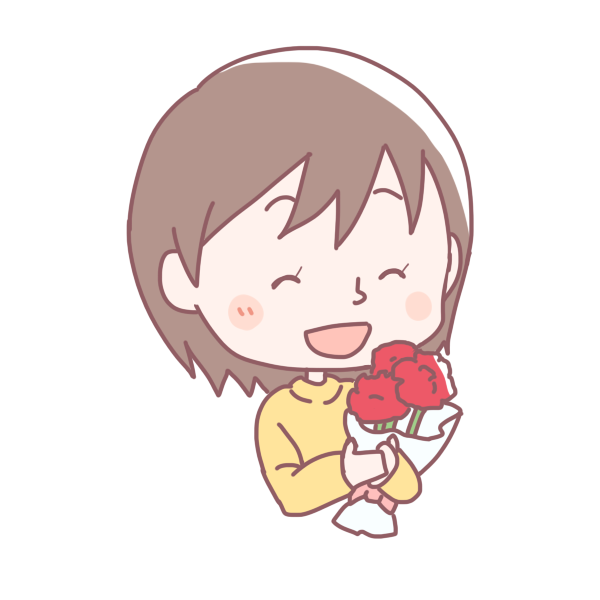 喜ぶお母さんのイラスト かわいいフリー素材が無料のイラストレイン