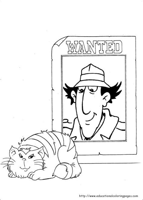 inspector gadget coloring pages educational fun kids