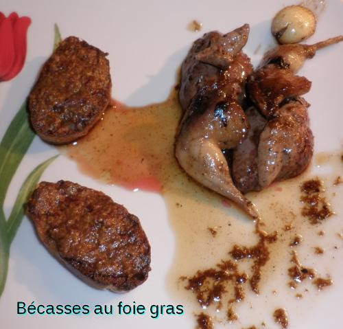 Bécasses au foie gras