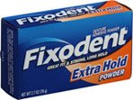Fixodent Denture Adhesive Powder Extra Hold, 2.7 oz (Pack of 3)