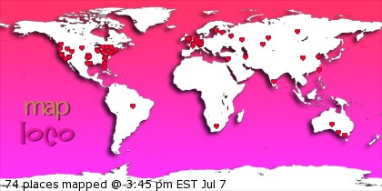 Profile Visitor Map - Click to view visits