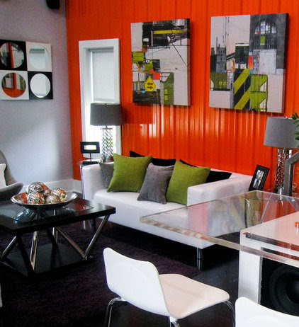 eclectic living room by Gallery Direct