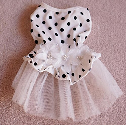 i Pet   Princess Floral Cat Party Bridal  Wedding  Dress  