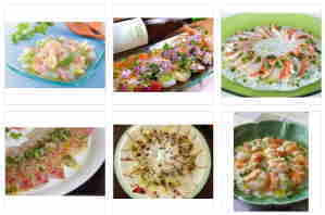 魚介のカルパッチョ 外国人への料理紹介サイト Oksfood