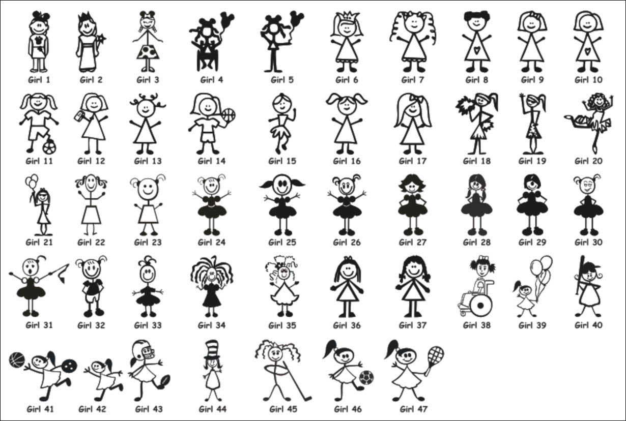 Download Stick Family Vector at GetDrawings | Free download