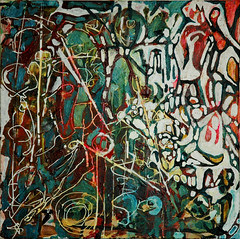 Instinto animal, 0.60x0.60 Acrilico sobre tela