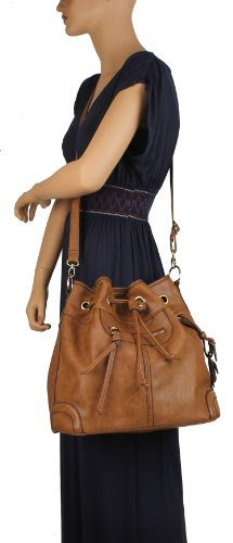 Scarleton Large Drawstring Handbag H1078
