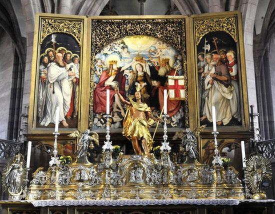 フライブルク大聖堂 ハンス バルドゥングの祭壇画 High Altar Of Freiburg Minster By Hans Baldung Grien Remove