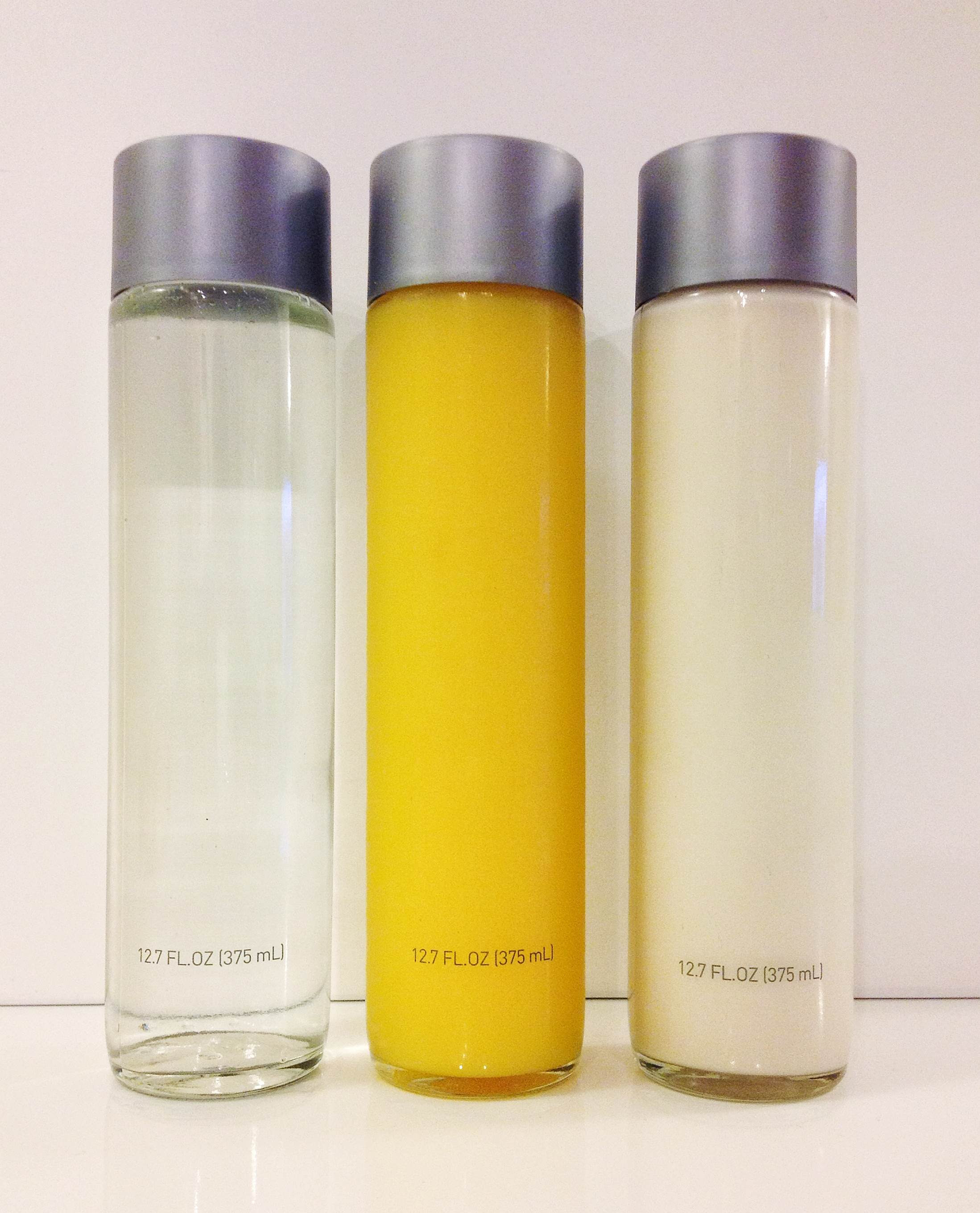 [lifestyle] I scraped (most of) the labels off some Voss water bottles to re-use. The result ...