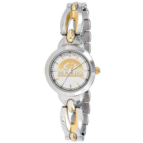 Colorado Rockies Womens Dress Watch Gold