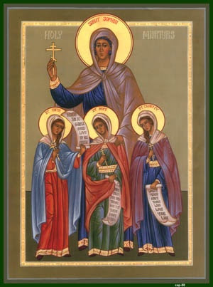 SOPHIA, Pistis, Elpis, Agape, the Martyrs