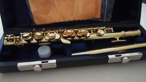 Piccoloflöte Gold 24 karat 999 Piccolo Flute Gold 24kt ...