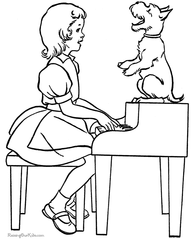 animal pages puppy coloring sheets