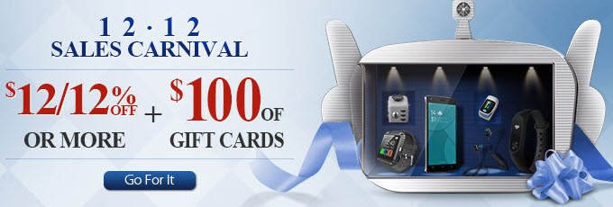 Extra $12/12% Off or more + $100 of Gift Cards On Double 12 Sale