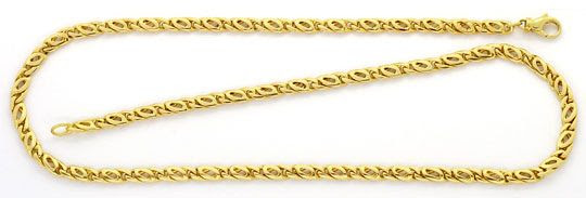 Original-Foto 1, MASSIVE PFAUENAUGE TIGERAUGE GOLDKETTE GELBGOLD