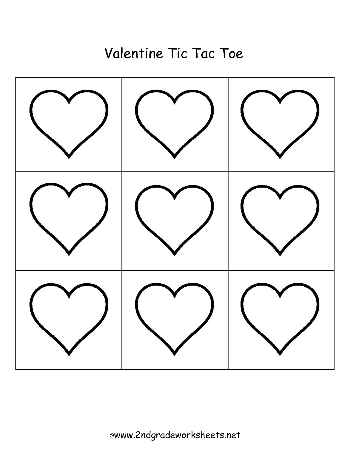 Valentine's Day Printouts and Worksheets