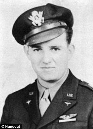 Saved: Charlie Brown was the lone pilot controlling an American bomber in 1943 when a German soldier decided not to shoot at the bloodied soldier 